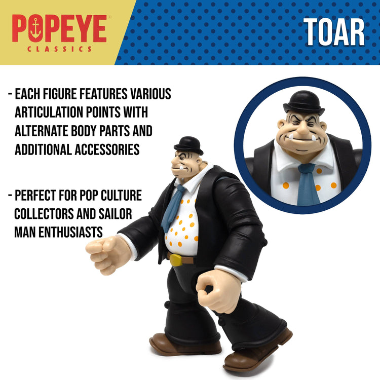 Popeye Classics Action Figure: Toar