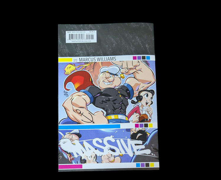 Shop Eye Lie Popeye #5 from Massive Publishing. Featuring Marcus Williams artwork in the action-packed finale of the five-issue comic series.